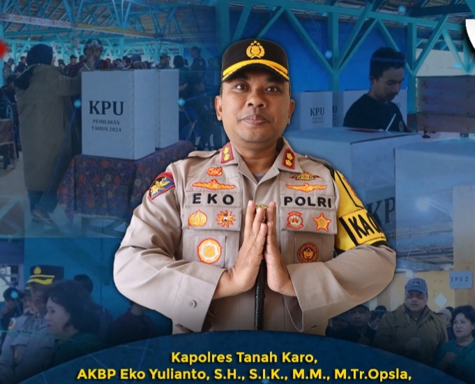 Pilkada 2024 Aman dan Damai, Kapolres Tanah Karo AKBP Eko Yulianto Ucapkan Terima Kasih