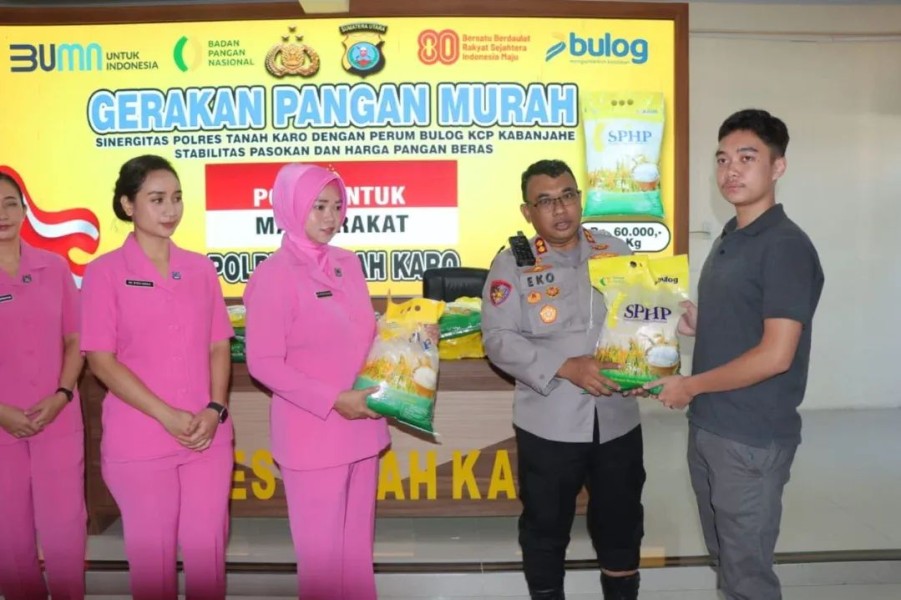 Jaga Stabilitas Harga, Polres Tanah Karo Bersinergi Dengan Bulog Gerakan Pangan Murah Jaga Stabilitas Harga, Polres Tanah Karo Bersinergi Dengan Bulog Gerakan Pangan Murah