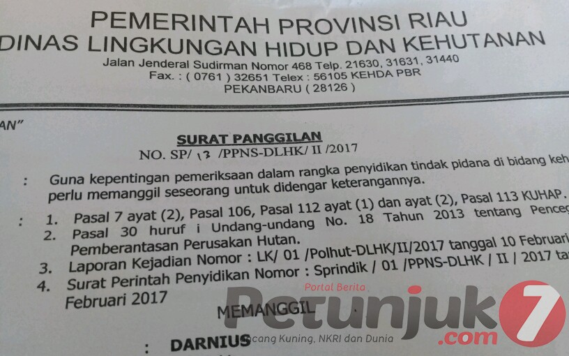 Kabid PPLHK Riau Sebut di Padang Sawah Tidak Ada Tanah Ulayat