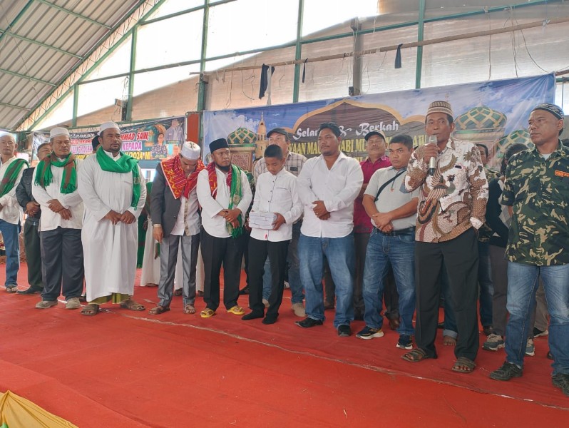 Perayaan Maulid Nabi SAW di Desa Budaya Lingga,Maha Sendi Sembiring Milala Santuni Anak Yatim dan Kaum Duafa