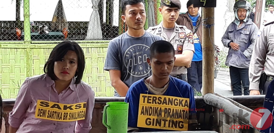 Polres Karo Gelar Rekontrusksi Kasus Pembunuhan Pemilik Rumah Makan BPK Vicada