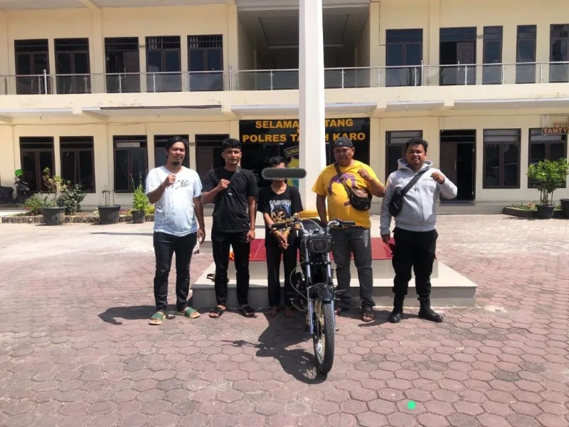 Saat Subuh, Pencuri RX King Dibekuk Satreskrim Polres Karo di Depan Kesling Kabanjahe