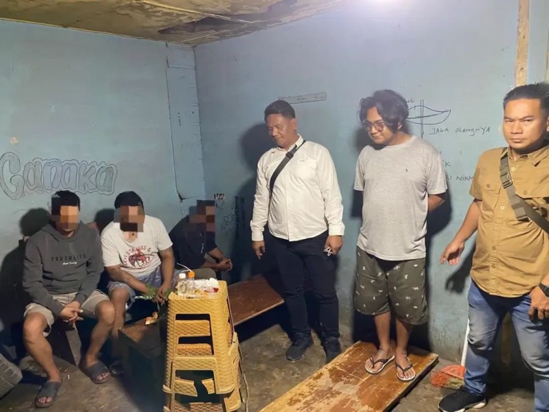 Barak Sudah Digerebek, Tiga Orang Positif Sabu Diamankan di Terminal Bawah Kabanjahe