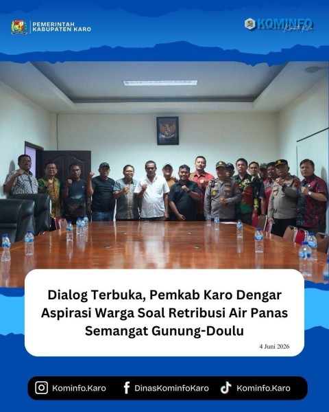 Dialog Terbuka, Pemkab Karo Dengar Aspirasi Warga Soal Retribusi Air Panas Semangat Gunung - Doulu