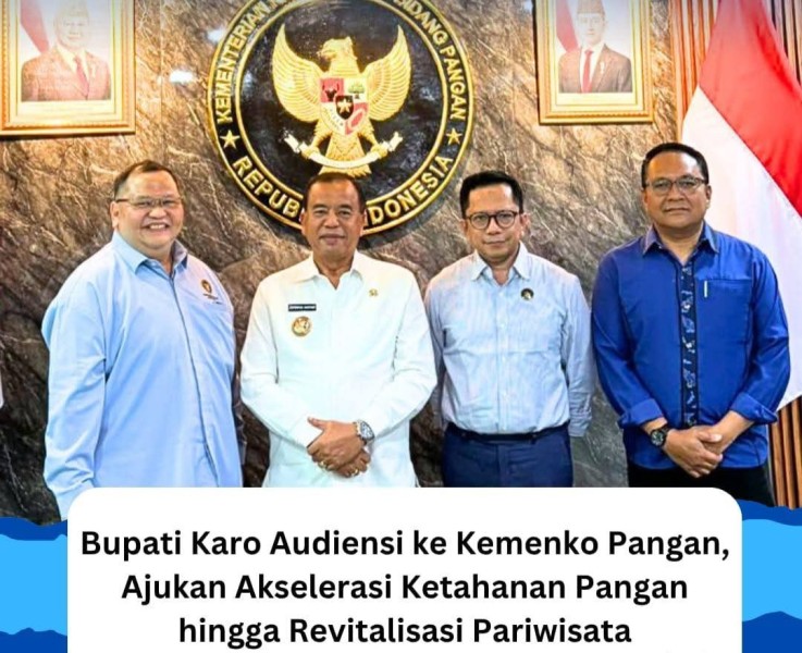 Bupati Karo Brigjen Pol [ Purn ] Dr.dr Antonius Ginting Audiensi ke Kemenko Pangan, Ajukan Akselerasi Ketahanan Pangan hingga Revitalisasi Pariwisata