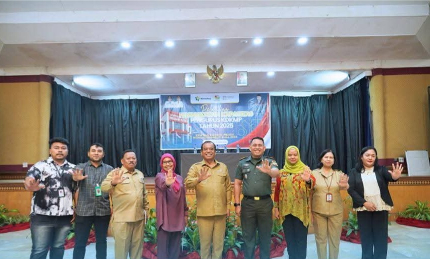 Dandim 0205/TK Letkol Inf Robert Panjaitan Hadiri Pelatihan Peningkatan Kapasitas SDM Pengurus Koperasi Desa/Kelurahan Merah Putih Tahun 2025