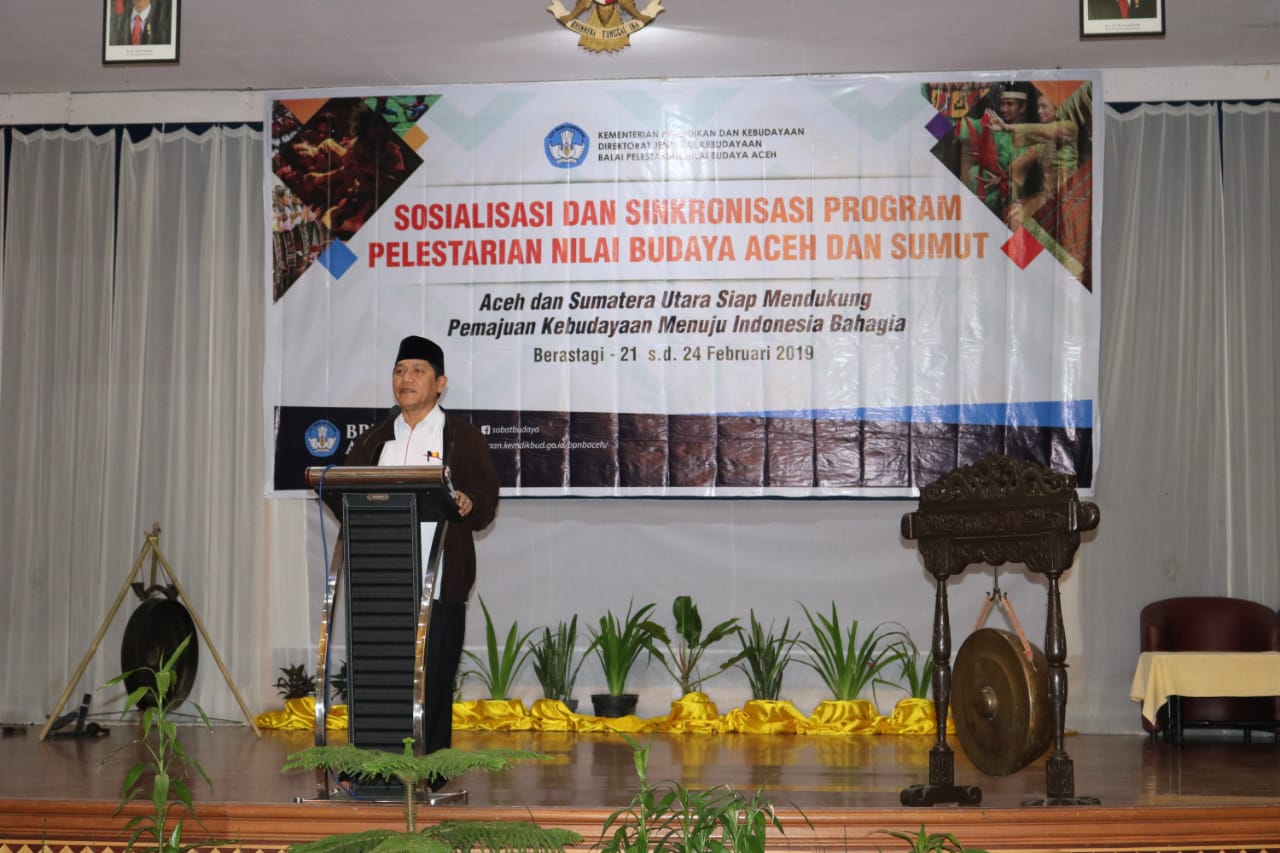 Bupati Karo Buka Sosialisasi dan Sinkronisasi Program Pelestarian Nilai Budaya Aceh dan Sumut
