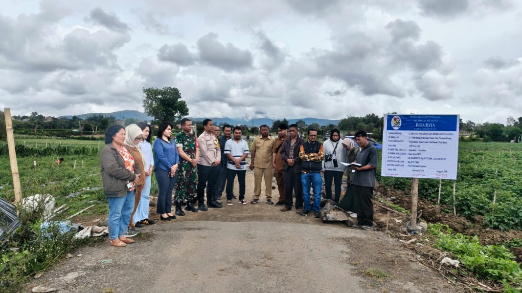 Monitoring Pembangunan Jalan Desa, Kejaksaan Negeri Karo Aktif Dalam Pengawasan Dana Desa