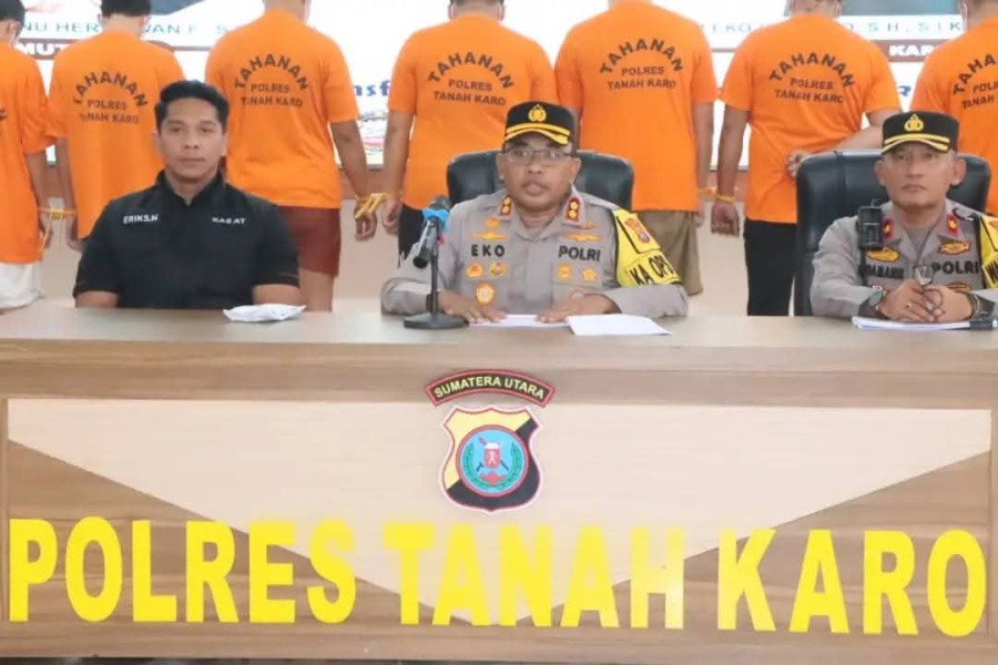1290 Kasus Berhasil Ditangani Polres Tanah Karo di Sepanjang Tahun 2025