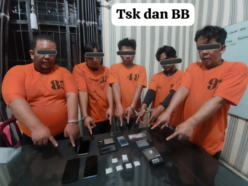 Satresnarkoba dan Satreskrim Polres Tanah Karo Berhasil Ungkap Kasus Ekstasi Dan Sabu, 6 Tersangka dan  4 Pengguna