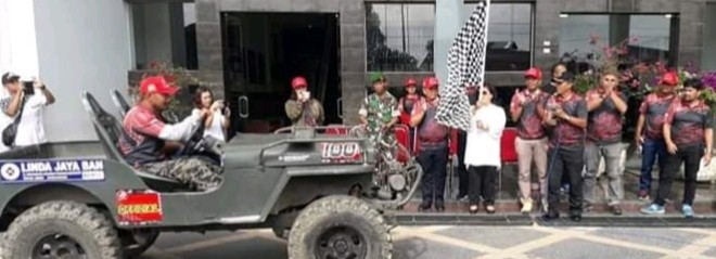 Wakil Bupati Lepas 60 Mobil Lomba Offroad di Karo