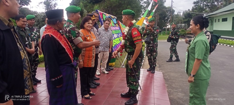 Sambut Kedatangan Dari Perbatasan, Bupati Karo Cory S Sebayang Apresiasi Personel Batalyon Infanteri 125/Si