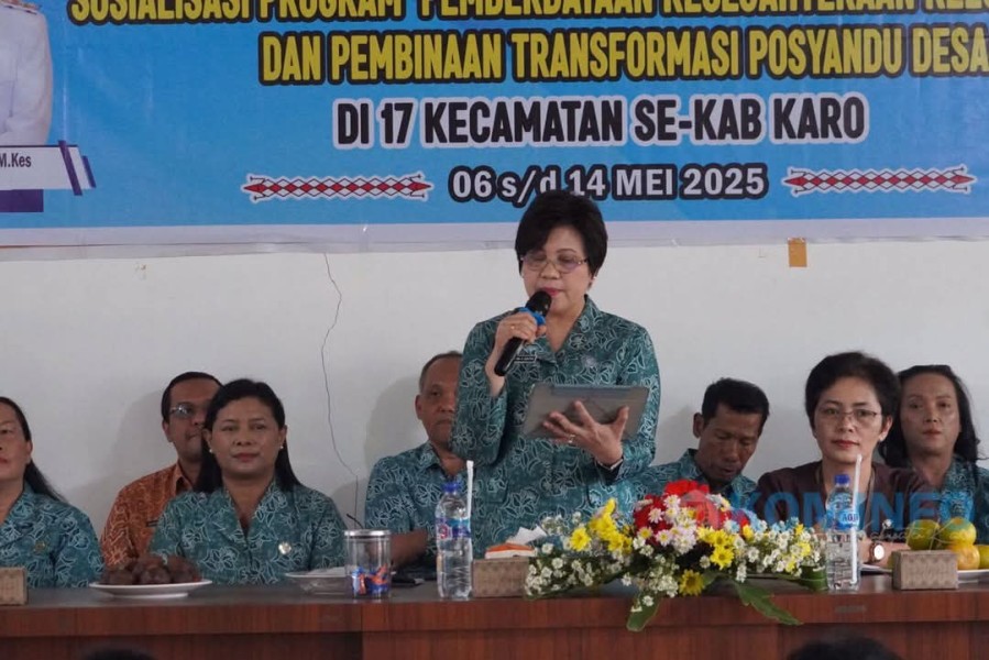 Ketua TP PKK Karo Ajak Kader Tingkatkan Peran Posyandu dalam Sosialisasi di Tigapanah Ketua TP PKK Karo Ajak Kader Tingkatkan Peran Posyandu dalam Sosialisasi di Tigapanah