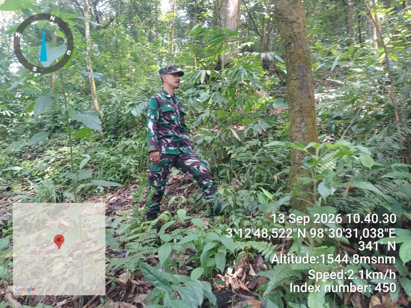 Cegah Karhutla Dandim 0205/Tanah Karo, Letkol Inf Robert Panjaitan Minta Babinsa Monitor Wilayahnya