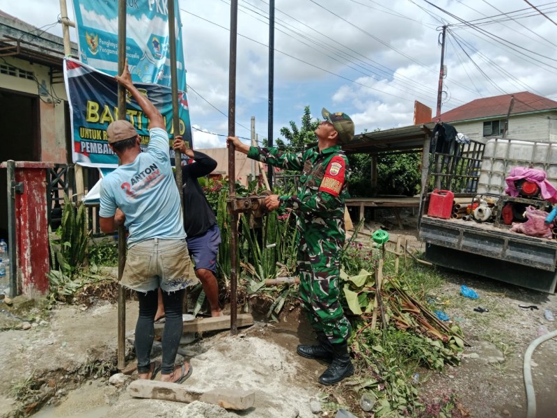 TNI AD Hadirkan Sumber Kehidupan, Program Air Bersih Sumur Bor Bantu Warga Desa Rumah Kabanjahe