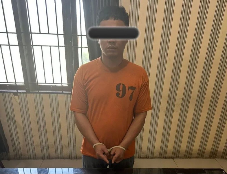 Seorang Pria Diciduk Satresnarkoba Polres Karo di Pinggir Jalan Merek - Siantar