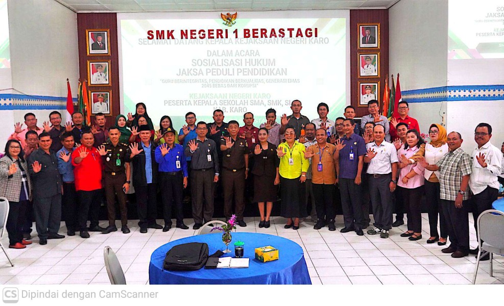 Kejaksaan Negeri Karo Peduli Pendidikan, Guru Berintegritas, Pendidikan Berkualitas,  Generasi Emas 2045