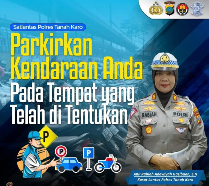 Untuk Mengatasi Kemacetan Dan Kesemrautan Kota, Kasat Lantas Polres Tanah Karo AKP Rabiah Adawiyah Hasibuan Sampaikan Pesan Ini