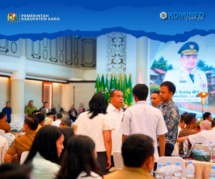 Bupati Karo Brigjen Pol [ Purn ] Dr.dr Antonius Ginting Sp.OG M.Kes Hadiri Rakor Monitoring Dan Asistensi Penggunaan Dana