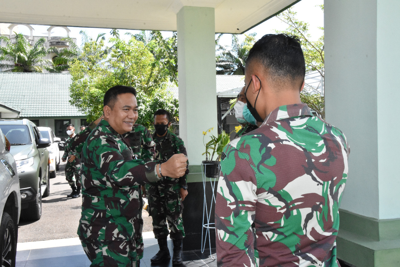 Danrem 023/KS Terima Kunjungan Brigjen TNI Donni Hutabarat Mantan Korem 