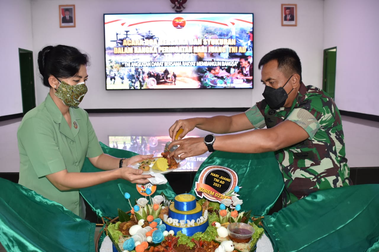 Korem 023/KS Gelar Syukuran Hari Juang TNI Dan Doa Bersama