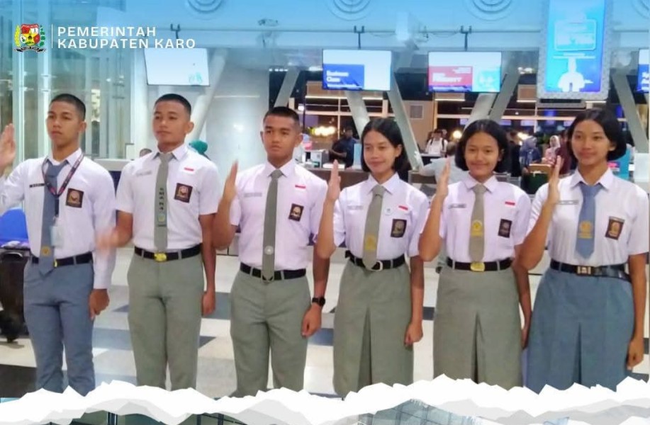 Anggota Paskibraka Kabupaten Karo Wakili Sumatera Utara Ikuti Verifikasi Paskibraka Tingkat Pusat di Jakarta