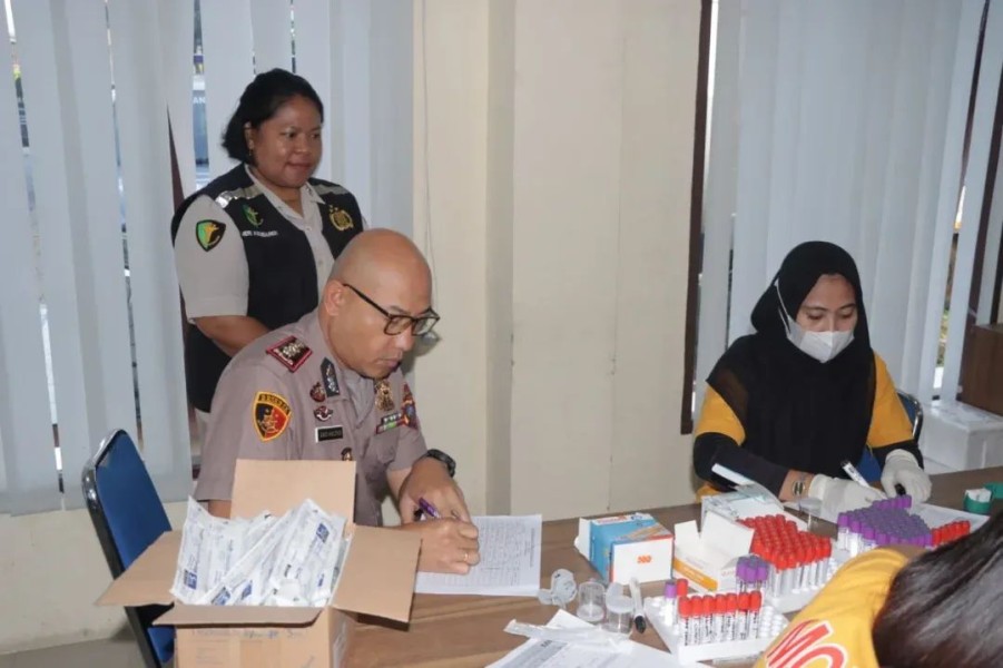 Pastikan Kesehatan Personel Tetap Prima, Polres Karo Gelar Rikkes Berkala
