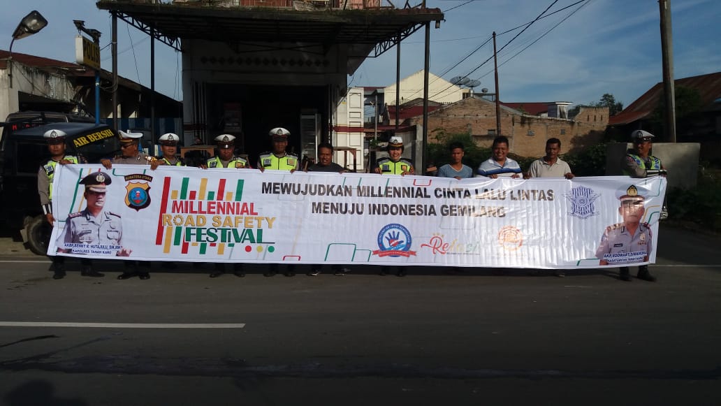 Safety to Zeroaccident, Satlantas Polres Tanah Karo Gelar Millenial Road Sefety Festival