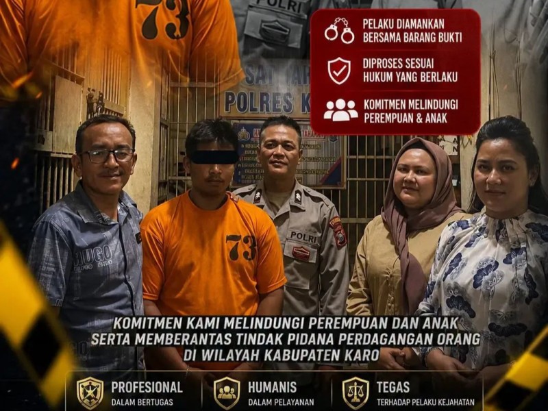 Dua Kali Perkosa Pelajar, M.I di Ringkus Satreskrim PPAPPO Polres Karo