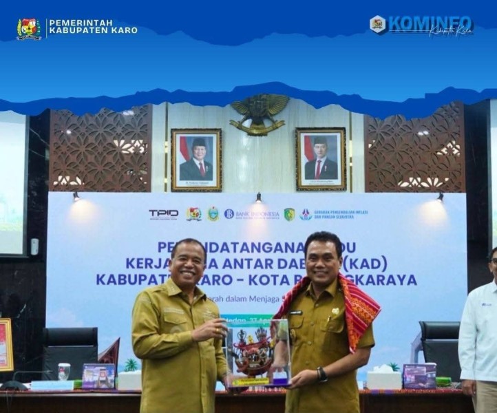 Bupati Karo Brigjen Pol [ Purn ] Dr.dr Antonius Ginting Sp.OG M.Kes Jalin Kerja Sama Antar Daerah Komoditas Pertanian dengan Kota Palangkaraya