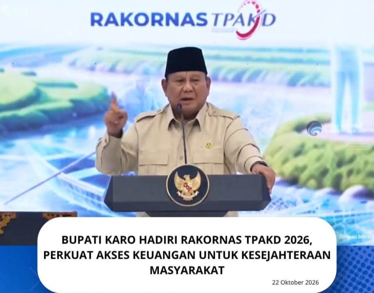 Bupati Karo Brigjen Pol [ Purn ] Dr.dr Antonius Ginting Sp.OG M.Kes Hadiri Rakornas TPAKD 2026