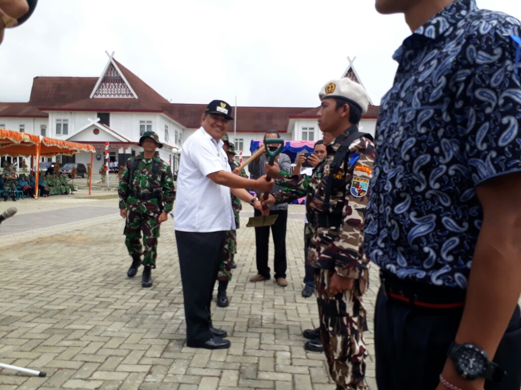 Kodim 0212/TS Upacara TNI-MMD ke 100 di Sipirok Berlangsung Khidmat