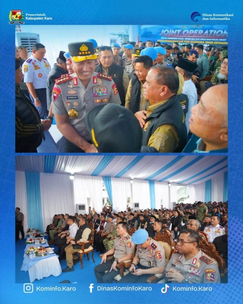 Bupati Karo Hadiri Konferensi Pers Pengungkapan Penyelundupan 1,16 Ton Ketamin di Selat Malaka