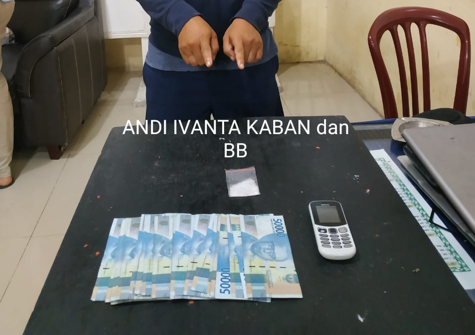 Satnarkoba Polres Karo Ringkus Andi Ivanta Kaban di Pinggir Jalan Masjid, Ditemukan Sabu