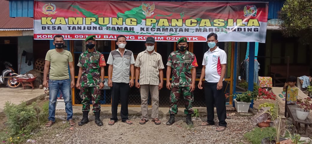 Kodim 0205/TK Dirikan Kampung Pancasila Di Desa Tanjung Pamah Kecamatan Mardingding