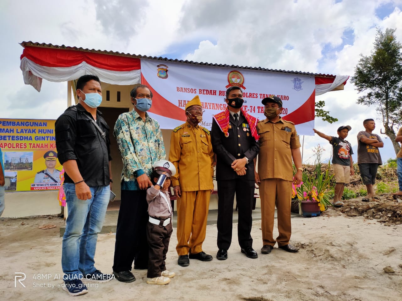 HUT Bhayangkara ke-74 Bedah Rumah, Betesda Ginting: Terima Kasih Polri Khususnya Polres Karo