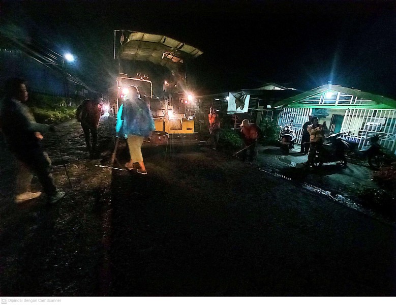 Jalan Udara Antara Tangkulen-Desa Rajapayung Dihotmix, Warga Ucapkan Terima Kasih Kepada Bupati Karo